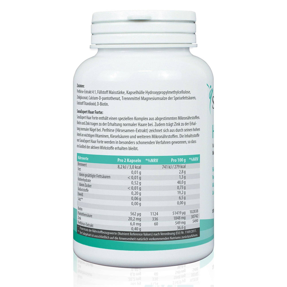 SanaExpert Haar Forte, Kapseln, 120 Stück – Bild 2