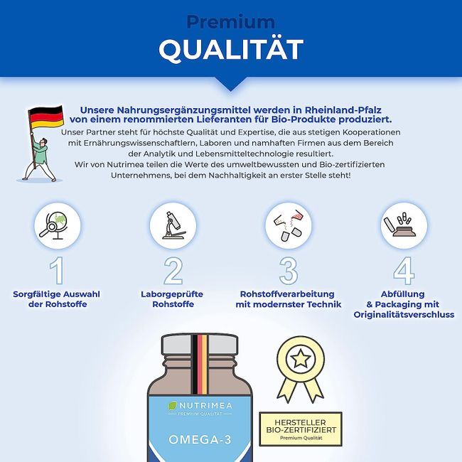 Nutrimea | Omega 3 60 Kapseln