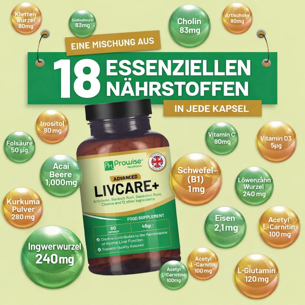Prowise Healthcare Advanced Livcare+ Leberreinigung & Detox · 60 Kapseln – Bild 3