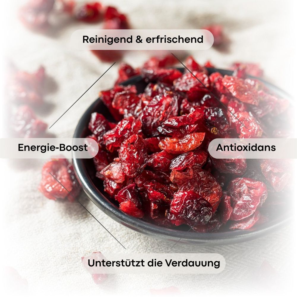 Nature's Finest Cranberries Bio mit Apfelsaft gesüßt · 200 g – Bild 3