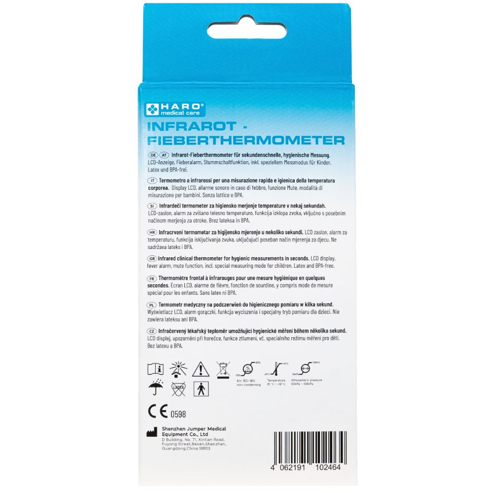 Haro Digitales Infrarot‑Thermometer · Berührungslose Messung + Batterien enthalten – Bild 5