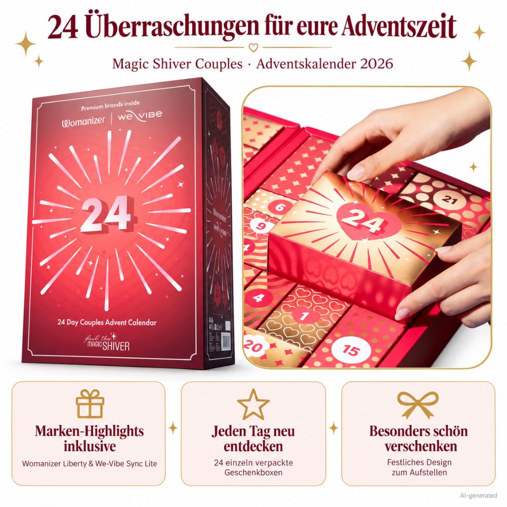 Magic Shiver Erotik-Adventskalender „Couples“ 2026 – mit Womanizer Liberty & We-Vibe Sync Lite
