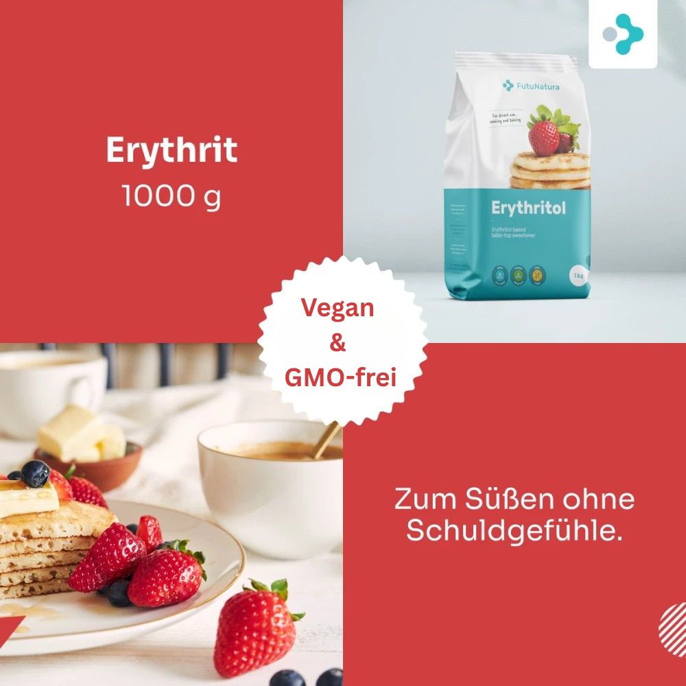 FutuNatura Erythrit · natürliches Süßungsmittel · 1 Kg – Bild 3