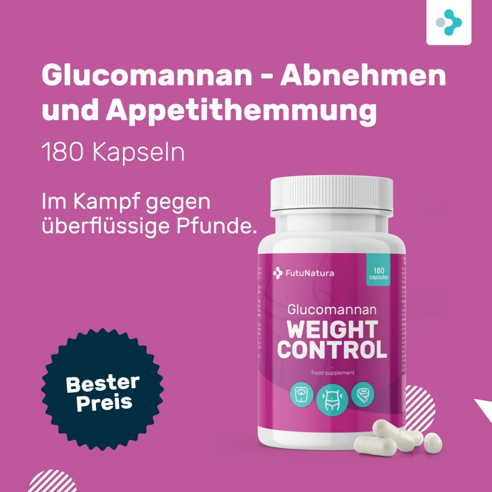 FutuNatura Weight Control Glucomannan + Chrom · Abnehmen und Appetithemmung – Bild 3