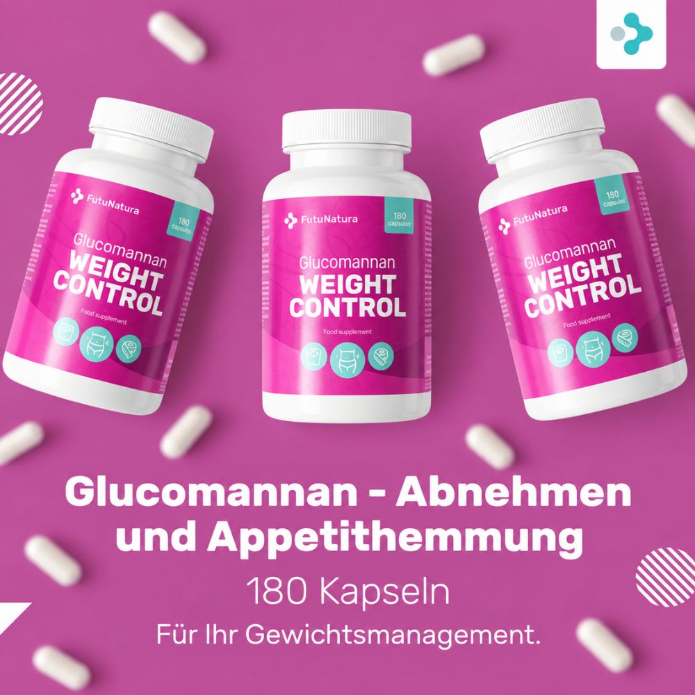 FutuNatura | Weight Control Glucomannan + Chrom - Abnehmen und Appetithemmung