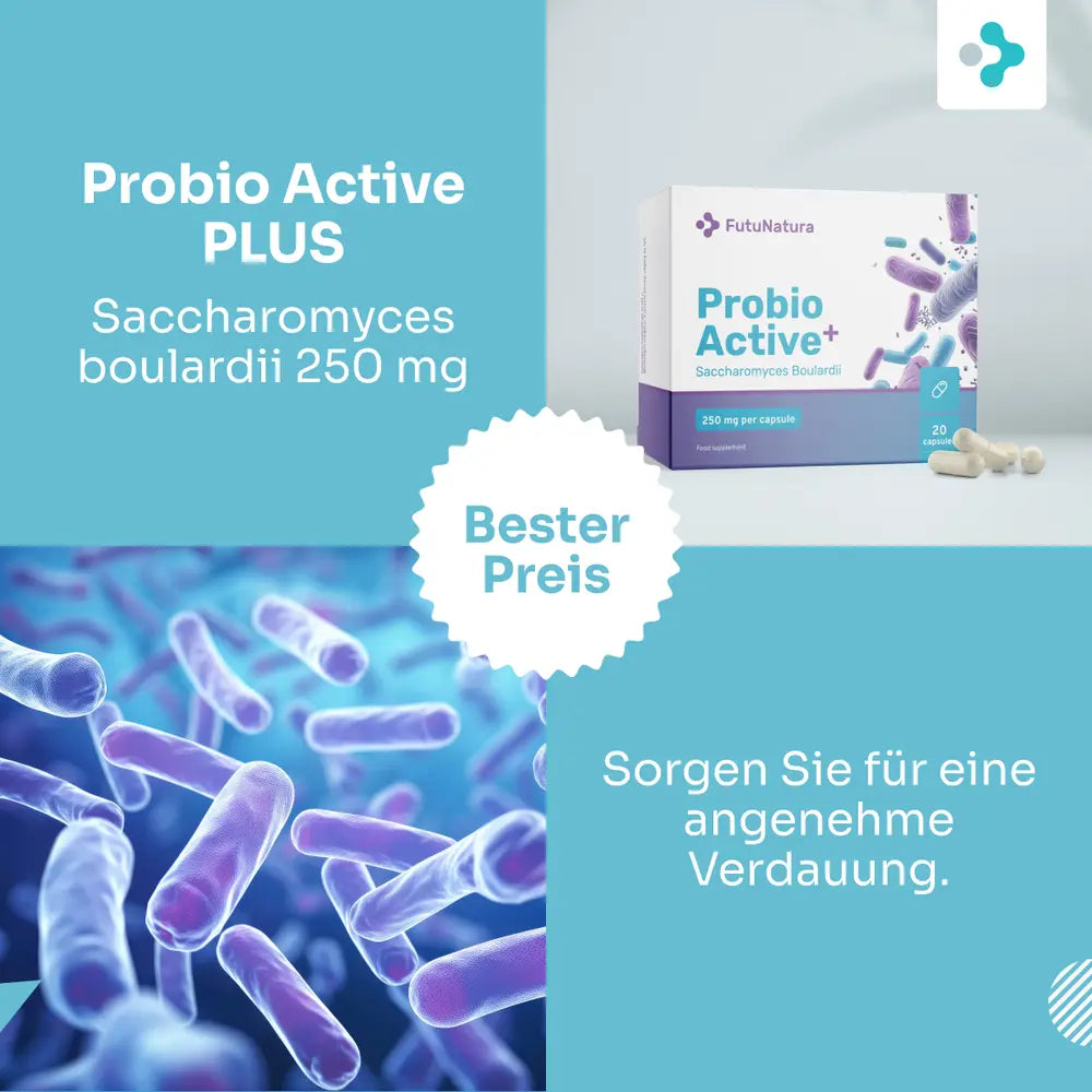 FutuNatura | Probio Active PLUS – Saccharomyces boulardii 250 mg - 20 Kapseln