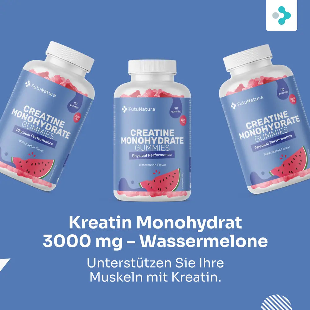 FutuNatura Kreatin Monohydrat 3000 mg · Wassermelone · 90 Gummibonbons – Bild 5