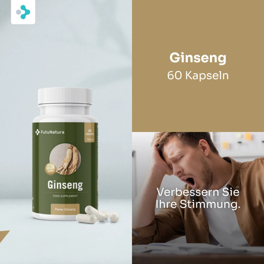 FutuNatura Ginseng · Energie und Immunität · 60 Kapseln – Bild 3