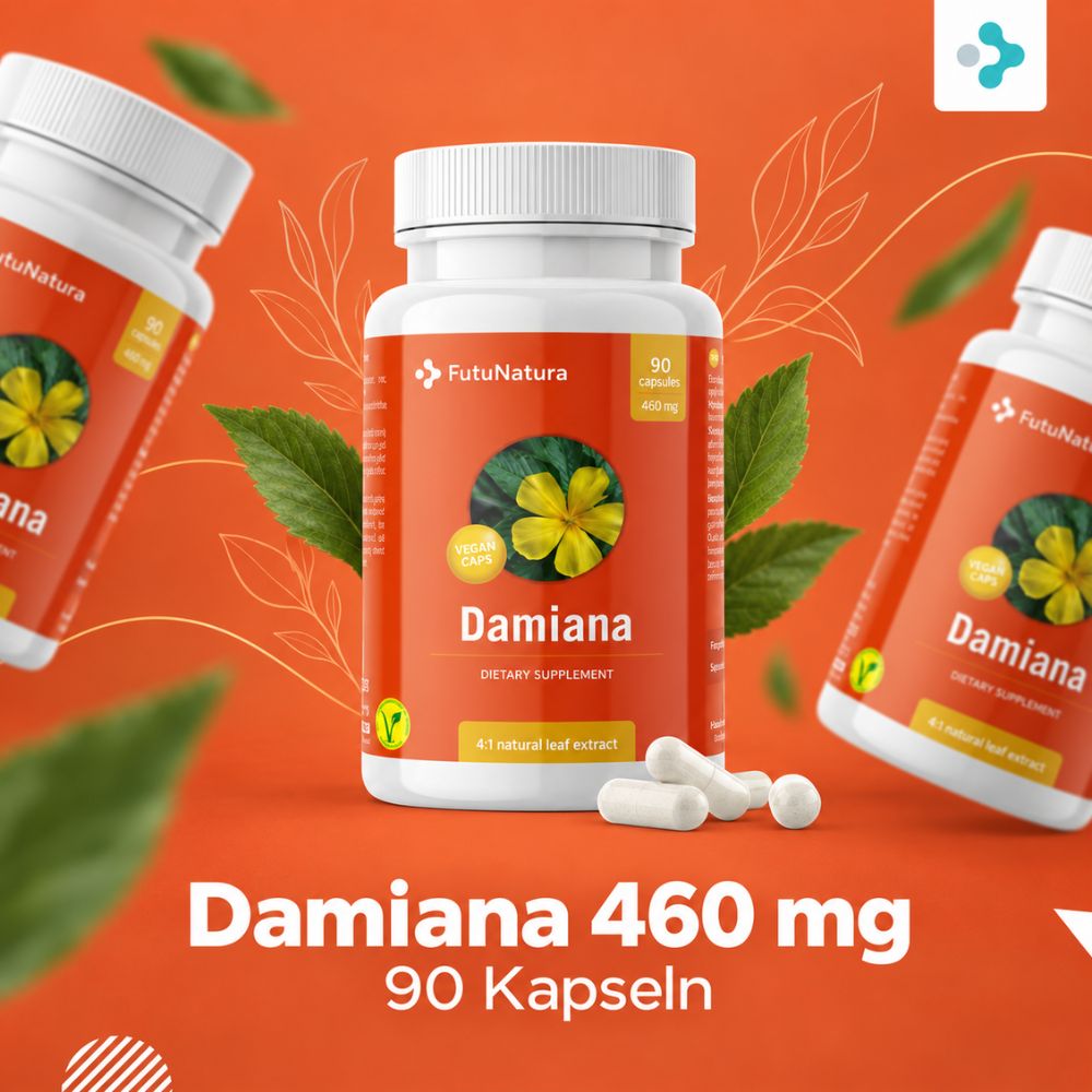 FutuNatura | Damiana 460 mg - Libido und Potenz - 90 Kapseln