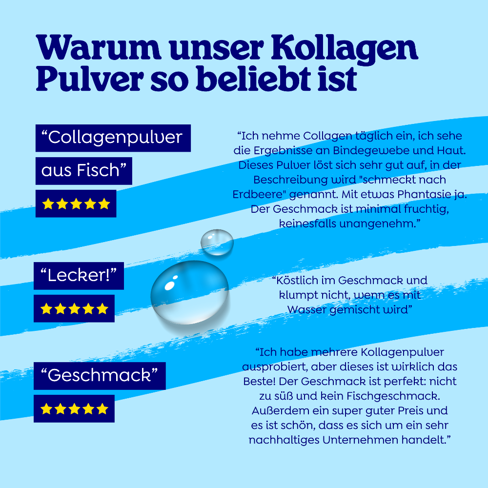 Arctic Blue Fischkollagen-Pulver Erdbeere · 150g – Bild 6