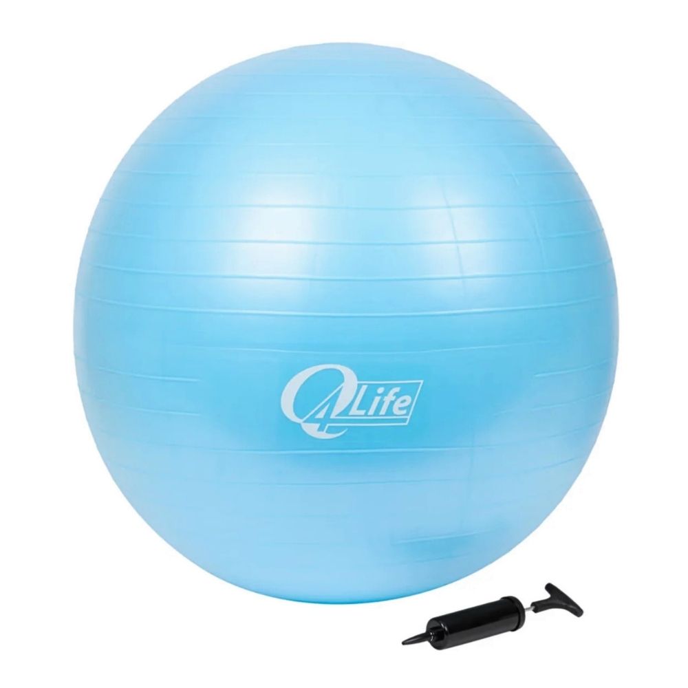Q4Life | Gymnastikball 65 cm - Set mit Pumpe