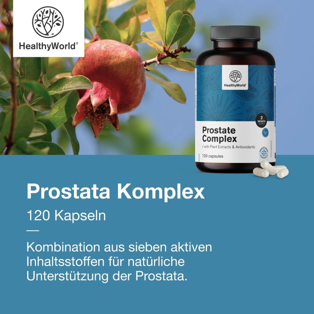 HealthyWorld Prostata-Komplex für Harnfunktion und Sexualität · 120 Kapseln – Bild 6