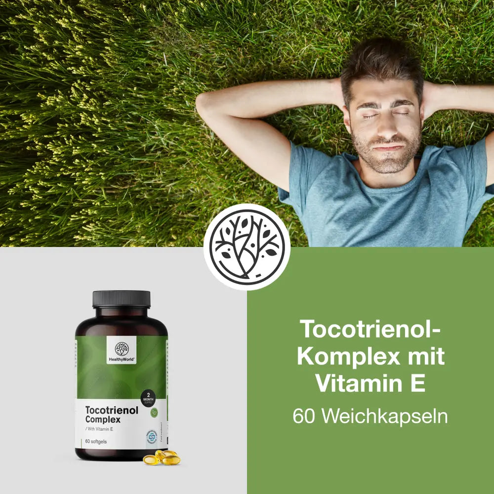 HealthyWorld Tocotrienol-Komplex mit Vitamin E · 60 Weichkapseln – Bild 4