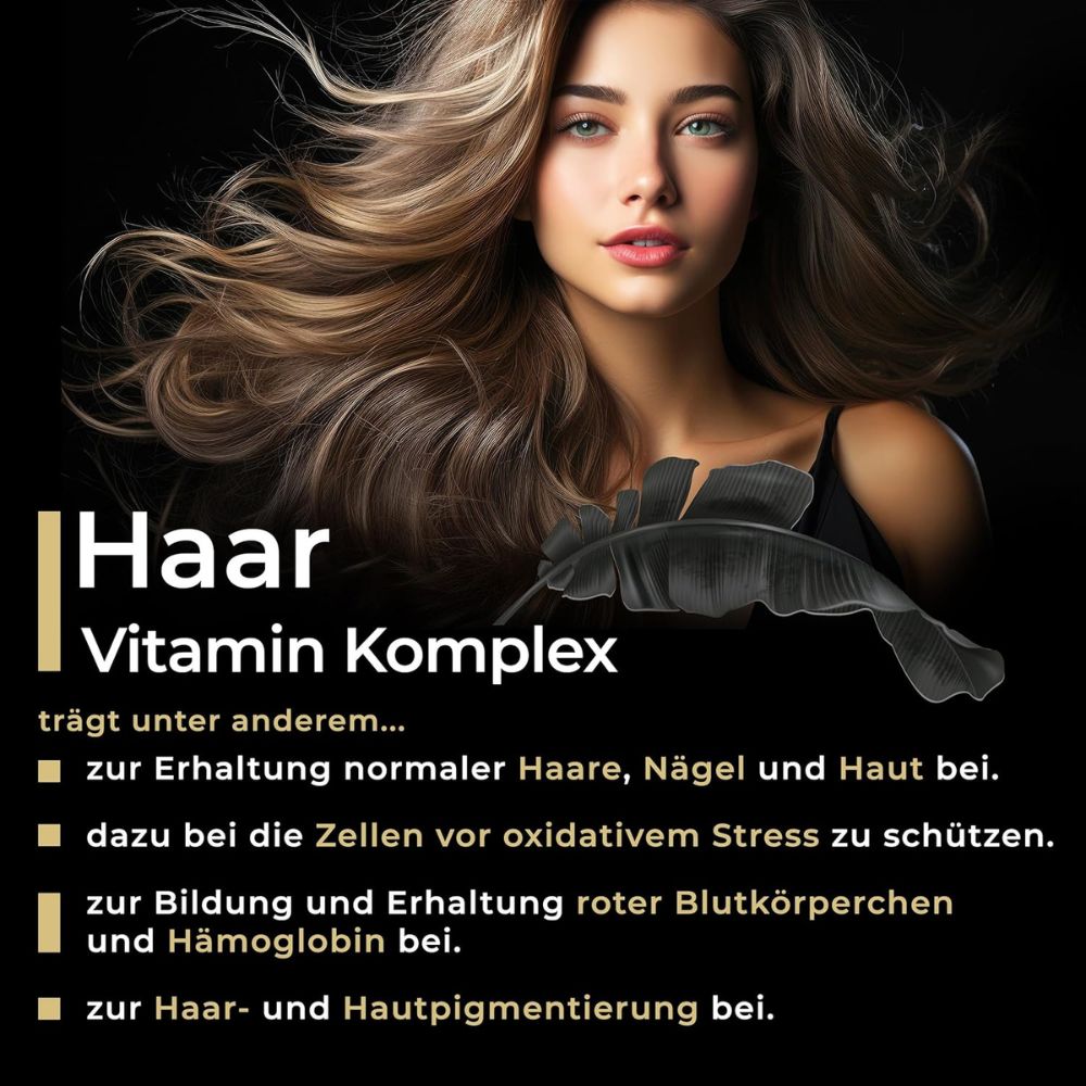 NatureCraft Haare, Haut & Nägel Vitamin Komplex · 120 Kapseln – Bild 3