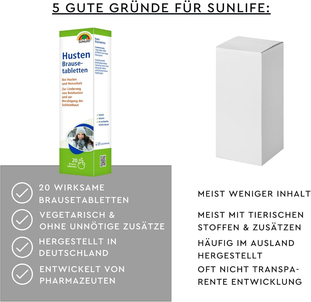 Sunlife Husten Brausetabletten mit Acacia Senegal · 20 Stück – Bild 6