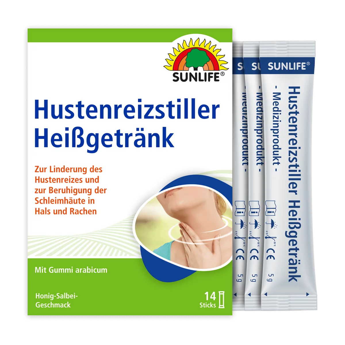 Sunlife Hustenreizstiller Heißgetränk 14 Stk. – Bild 2
