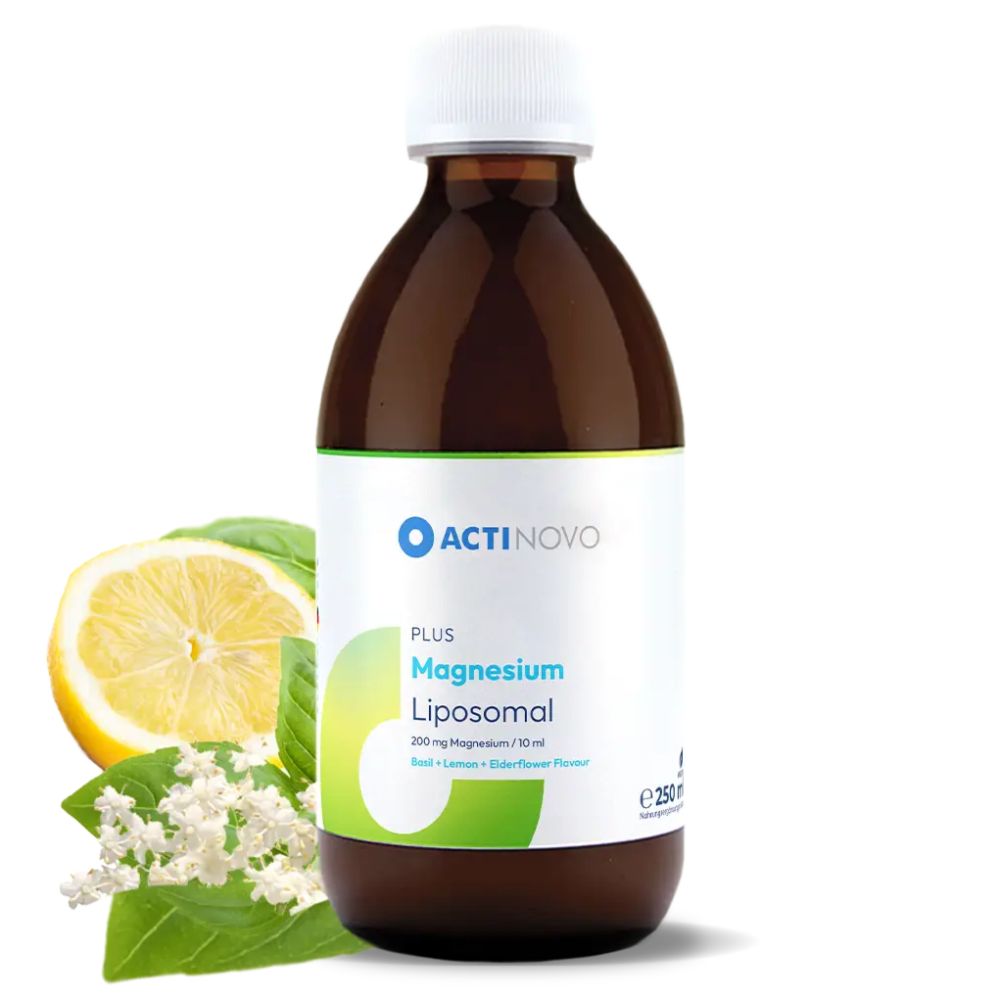 ActiNovo Magnesium Liposomal mit Zitrone-, Basilikum-, Holundergeschmack · 250ml