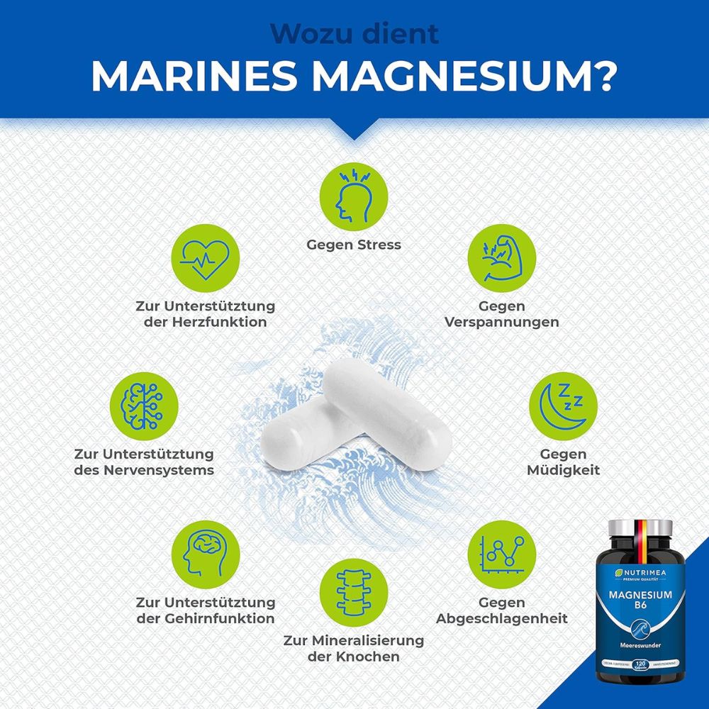 Nutrimea Marines Magnesium · 120 Kapseln – Bild 2