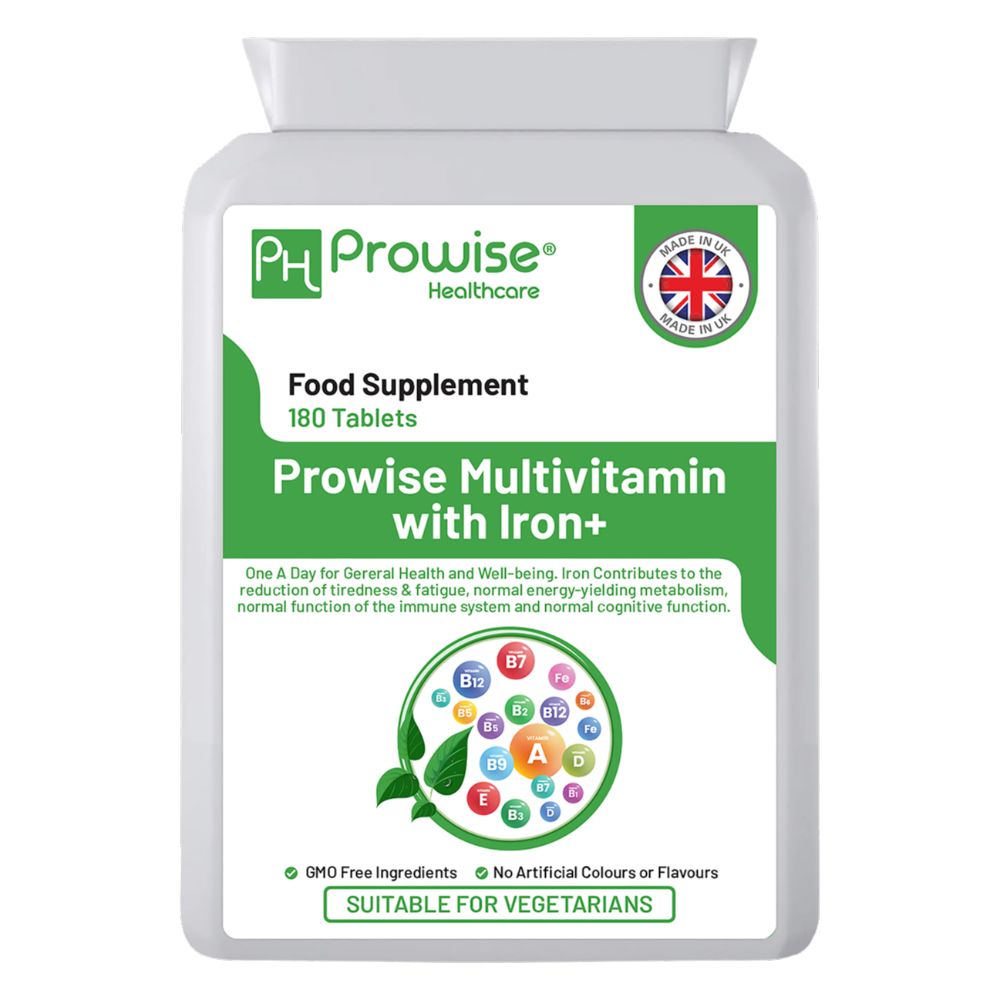 Prowise Healthcare Multivitamin mit Eisen zur Unterstützung des Immunsystems · 180 Tabletten