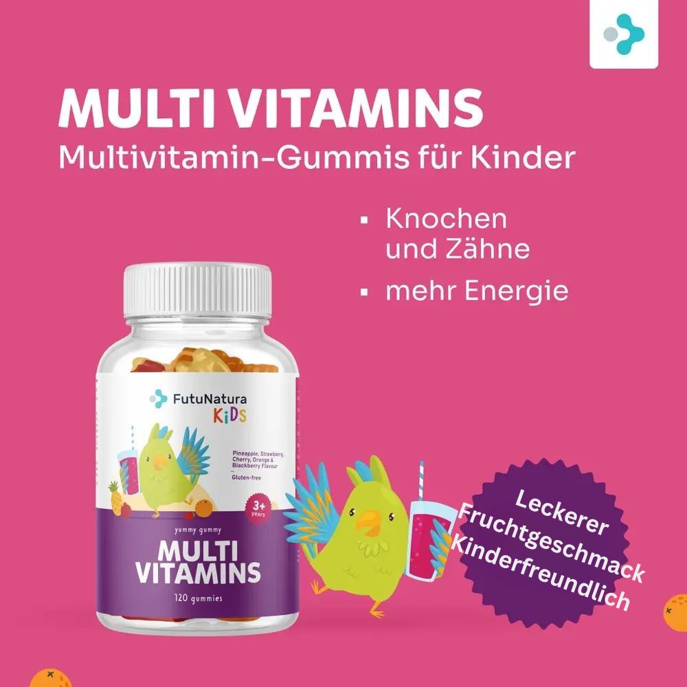 FutuNatura Multi Vitamins · Gummies für Kinder für die Rundumversorgung des Körpers – Bild 3