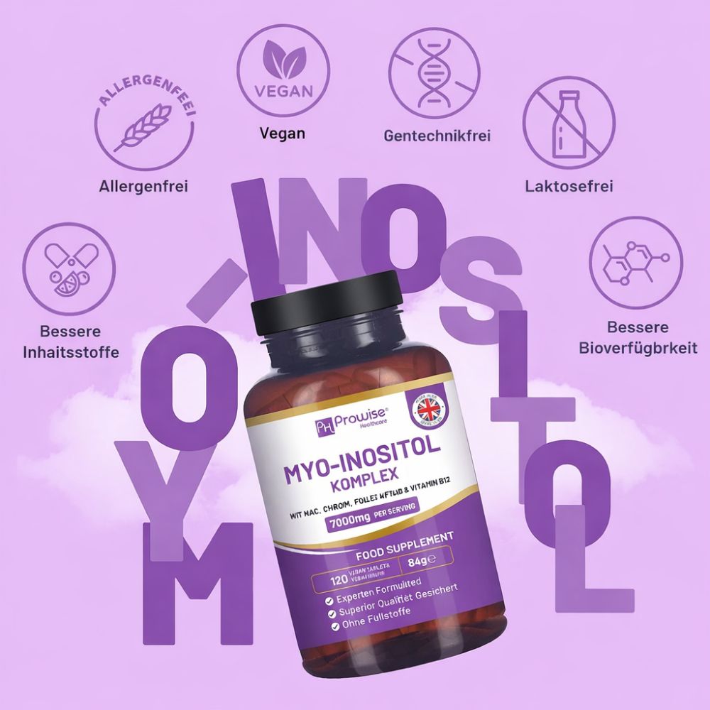 Prowise Healthcare Myo-Inositol Komplex 7000 mg · 120 vegane Tabletten – Bild 4
