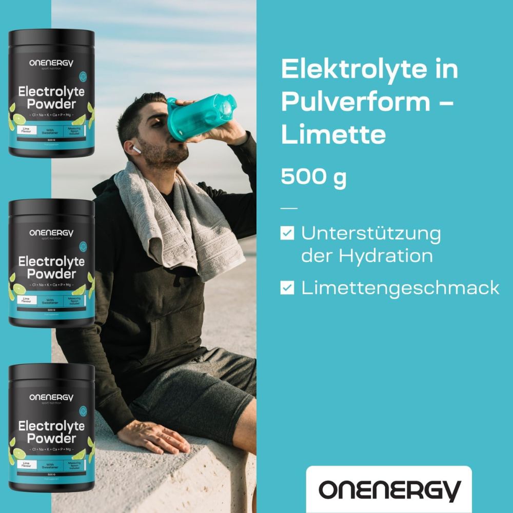 OnEnergy Elektrolyte in Pulverform · Limette · 500 g – Bild 4