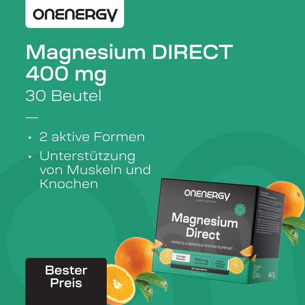 OnEnergy Magnesium DIRECT 400 mg · 30 Beutel – Bild 3