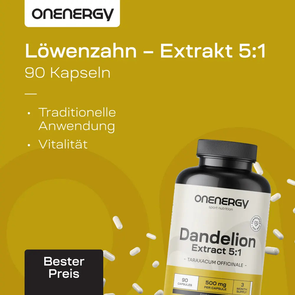 OnEnergy Löwenzahn · Extrakt 5:1 · 90 Kapseln – Bild 3