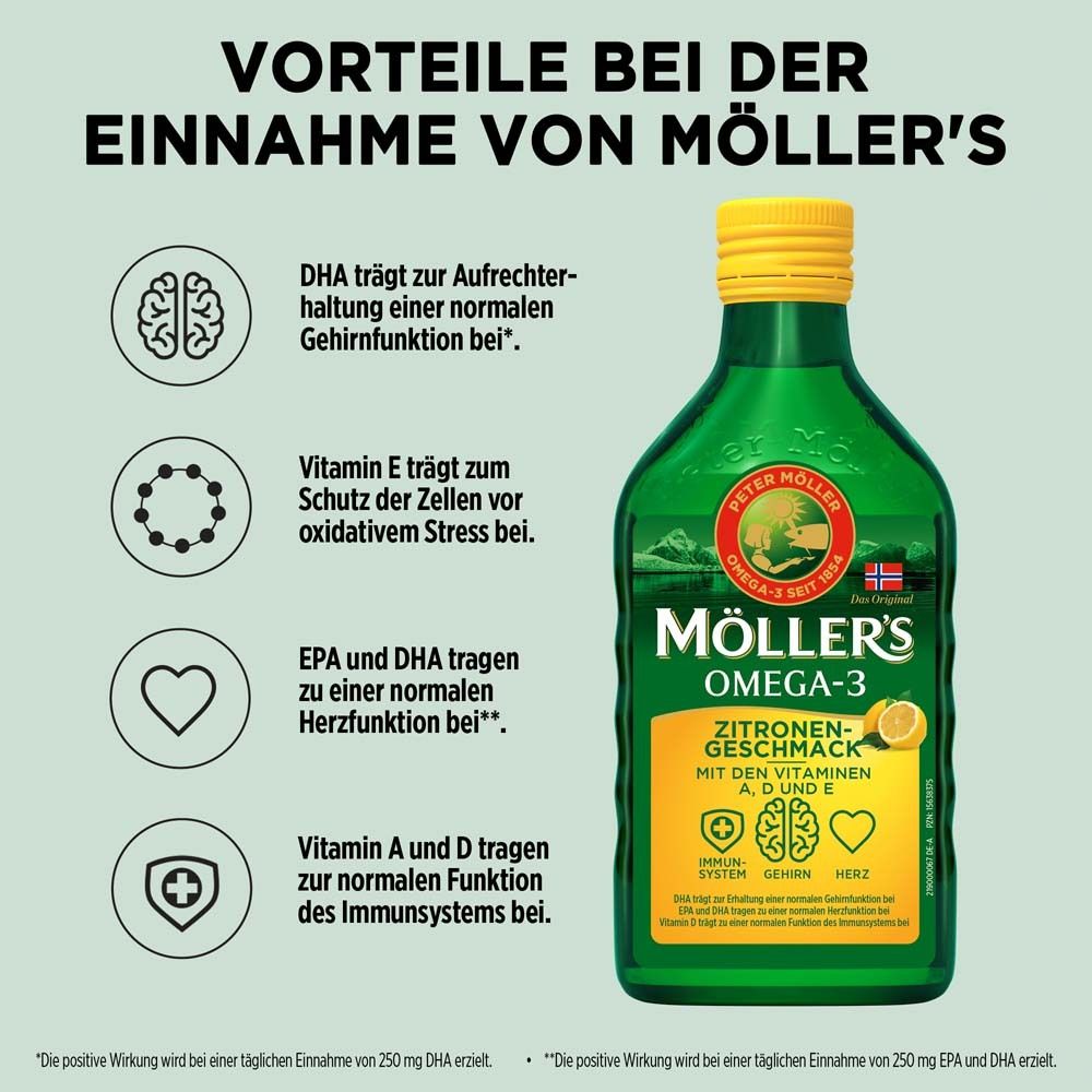 Möller’s Omega-3 Zitrone 250ml – Bild 3