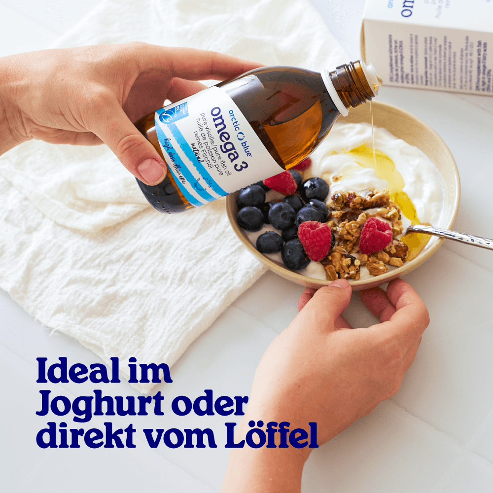 Arctic Blue Omega 3 DHA- und EPA-Fischöl mit Vitamin D3 (Orangengeschmack) · MSC · 250 ml – Bild 6