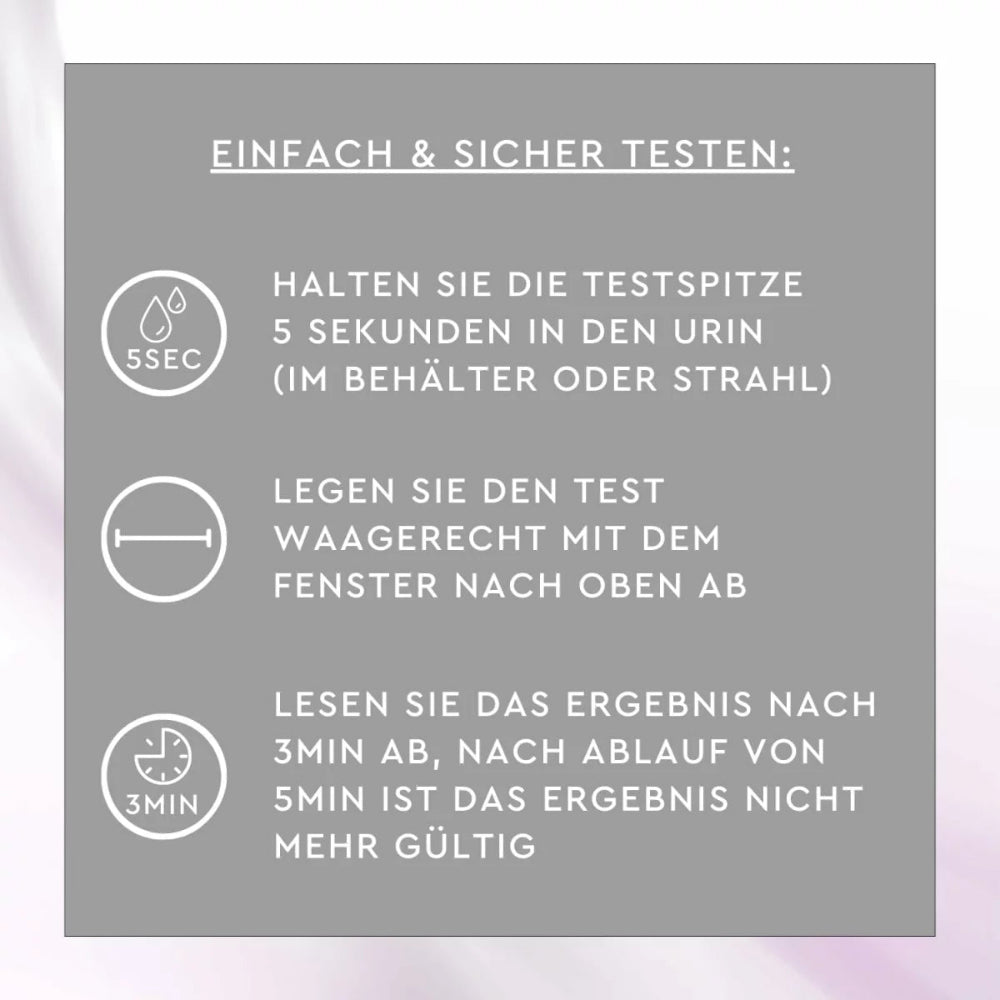 Sunlife | Ovulationstest / Fruchtbarkeitstest - 5 Stk Schnell-Teststäbchen