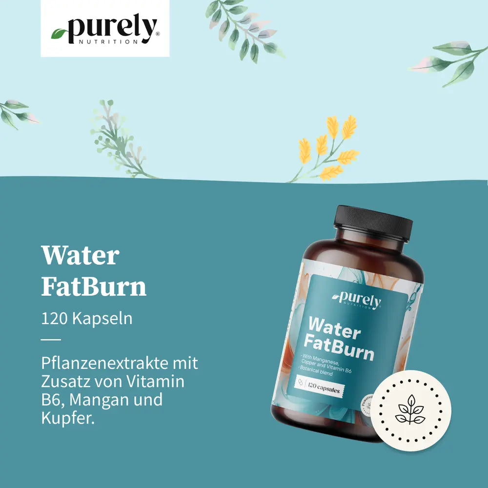 Purely Water FatBurn für die Flüssigkeitsbalance · 120 Kapseln – Bild 4