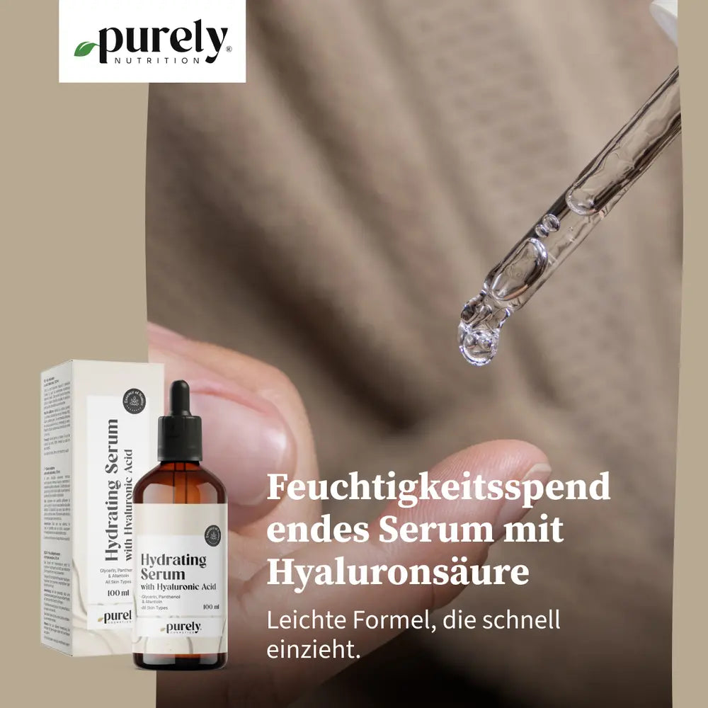 Purely Cosmetics® Feuchtigkeitsspendendes Serum mit Hyaluronsäure · 100 ml – Bild 2