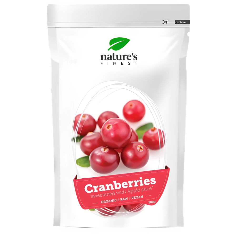 Nature's Finest Cranberries Bio mit Apfelsaft gesüßt · 200 g