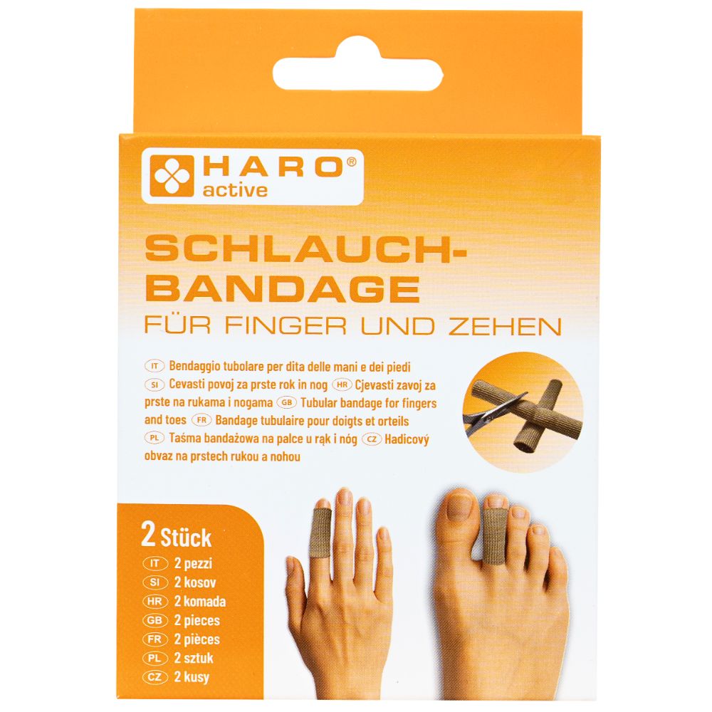 Haro Schlauchbandage für Finger und Zehen · 2 Stück à 15 cm