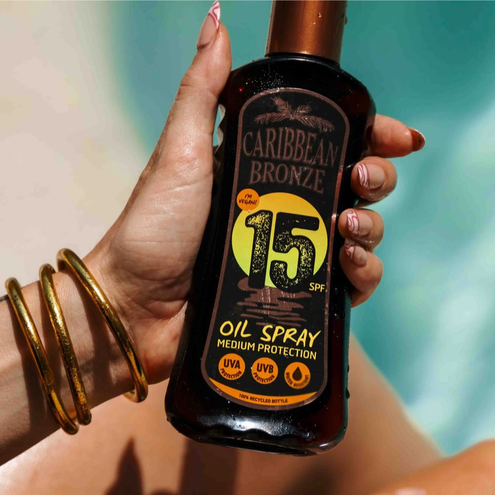 Caribbean Bronze Sonnenschutzöl Spray LSF 15 · 200 ml – Bild 4