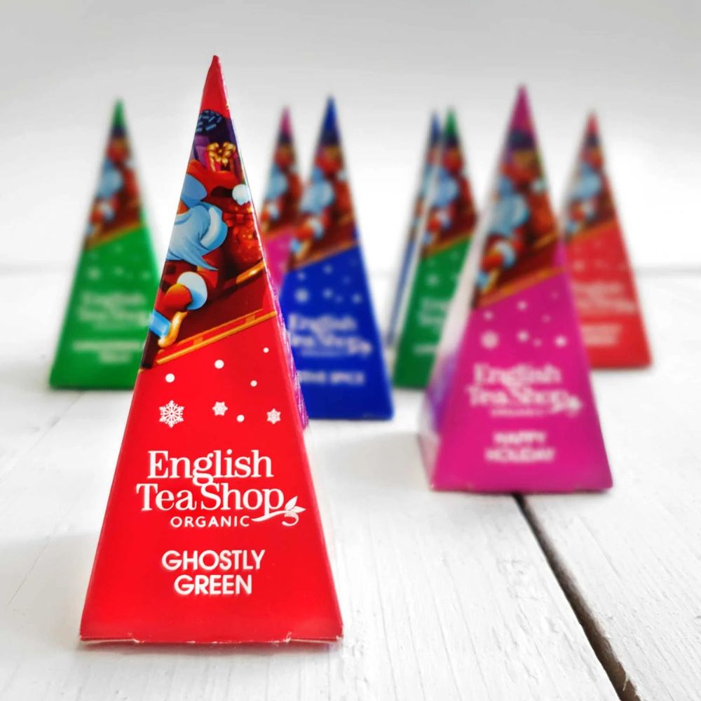 English Tea Shop Tee Geschenk "Winter Kollektion" mit Schleife · Rot · 12 Pyramiden-Beutel – Bild 3