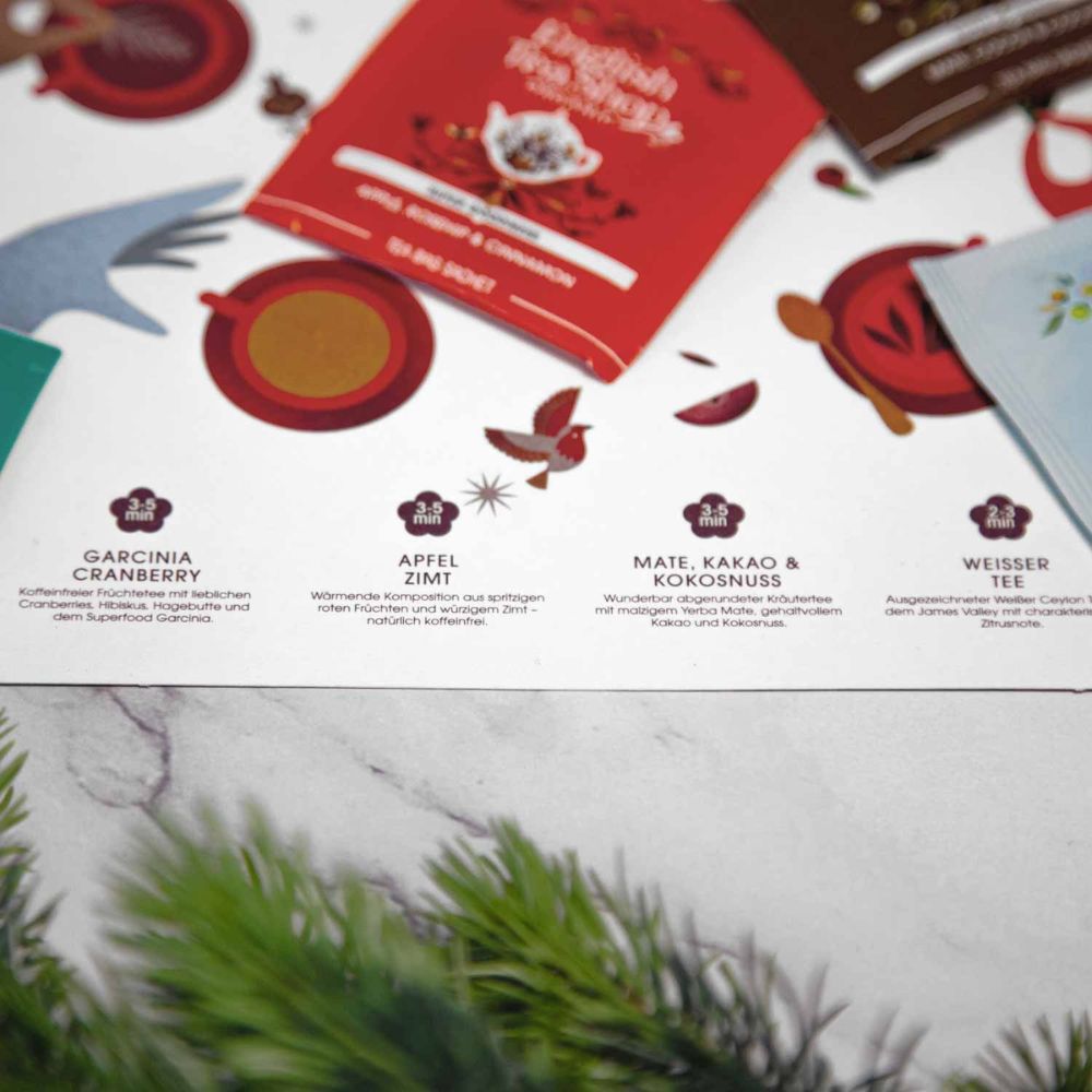English Tea Shop | Tee Kollektion „Frohe Weihnachten“ – BIO, 4 Sorten, 32 Teebeutel