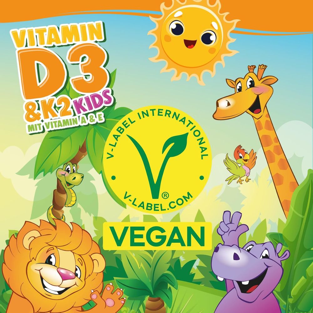 NatureCraft Vegan Vitamin D3+K2 Tropfen KIDS · 20ml – Bild 5