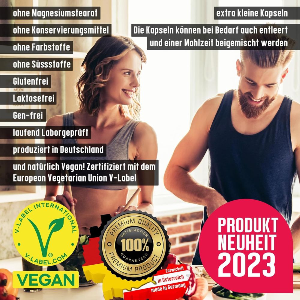 NatureCraft | Vitamin B-Komplex hochdosiert – 8 B-Vitamine, vegan – 180 Kapseln - NEUHEIT