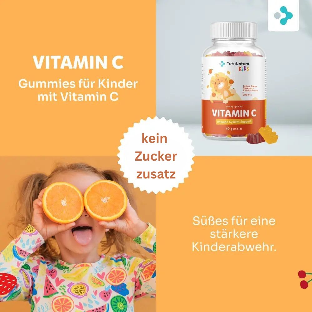 FutuNatura Vitamin C Gummies für Kinder · zur Stärkung der Immunität · 60 / 180 Stück – Bild 3