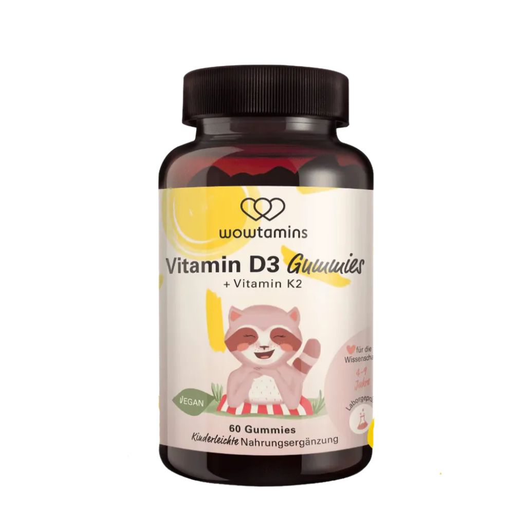 WOWTAMINS I Vitamin D3 + K2 Gummies – für Knochen & Immunsystem
