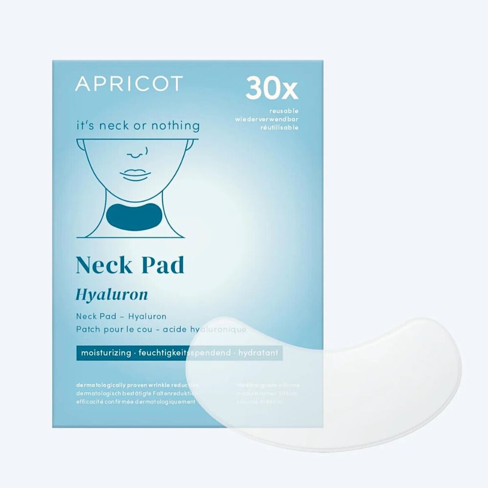 APRICOT Wiederverwendbares Hals Pad mit Hyaluron · 30 Behandlungen