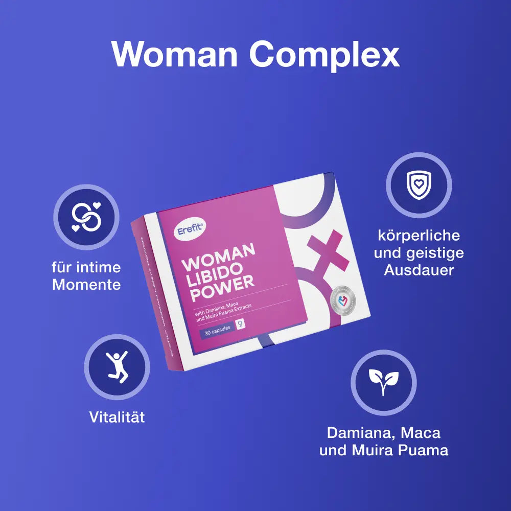 Erefit Zeit zu zweit mit Woman Libido Power & Instant Strong · 2er Set für Paare – Bild 3