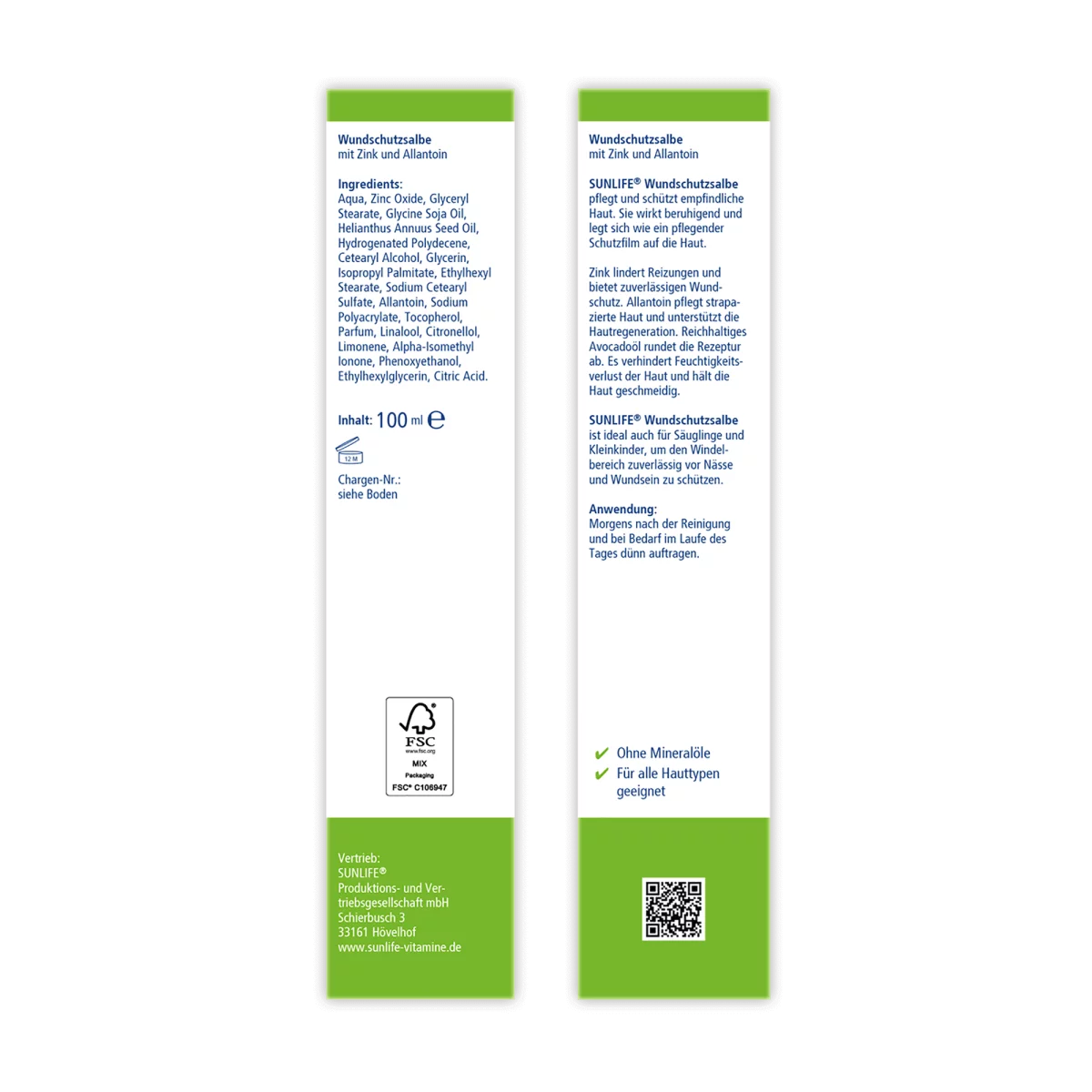 Sunlife Wundschutzsalbe mit Zink und Allantoin – Bild 4