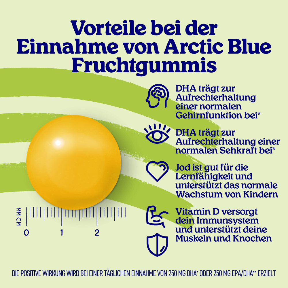 Arctic Blue Vegane Omega-3-Gummis DHA Vitamin D3 und Jod (30 Gummis) – Bild 4