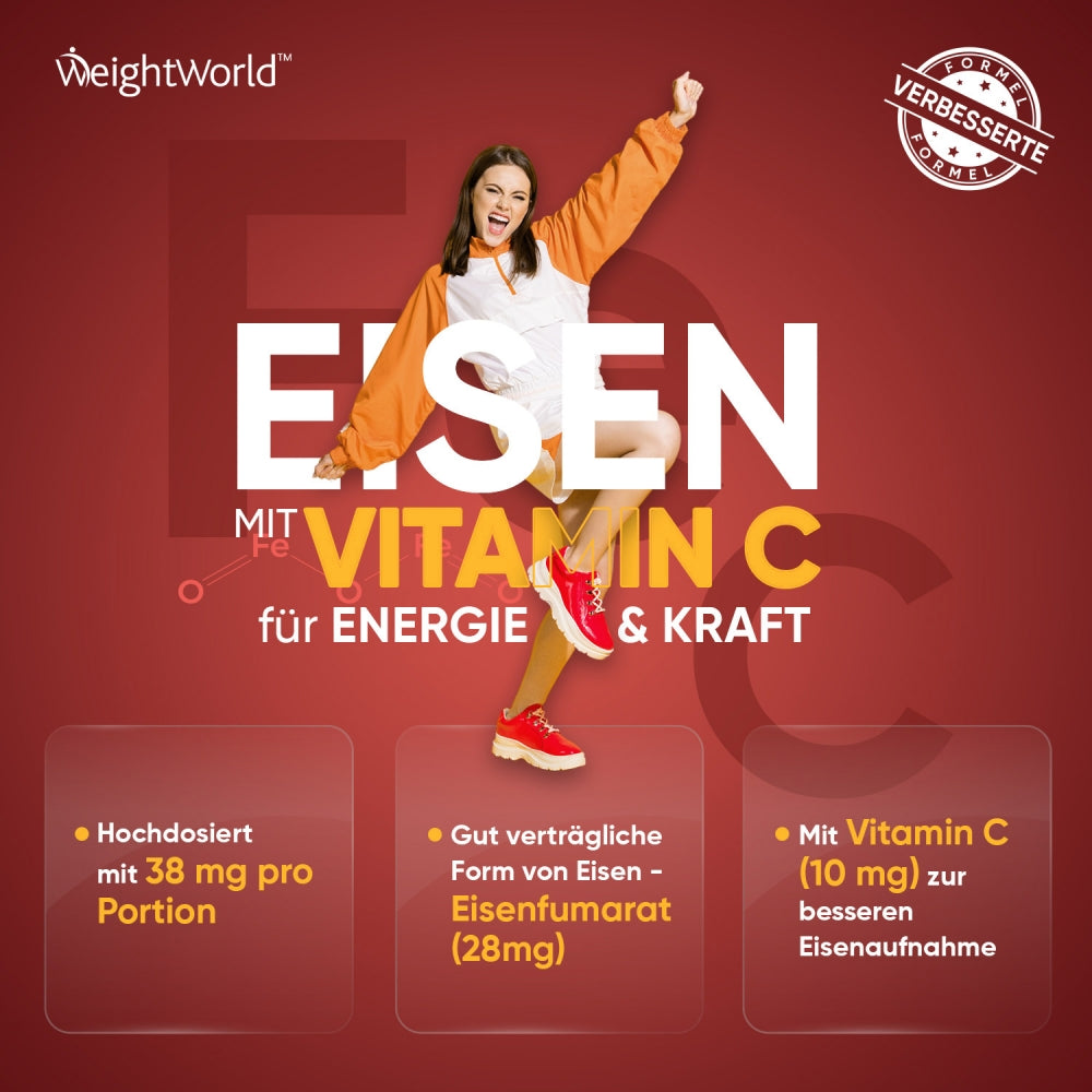 WeightWorld Eisen mit Vitamin C für mehr Energie & starke Abwehr · 120 Gummibärchen – Bild 4