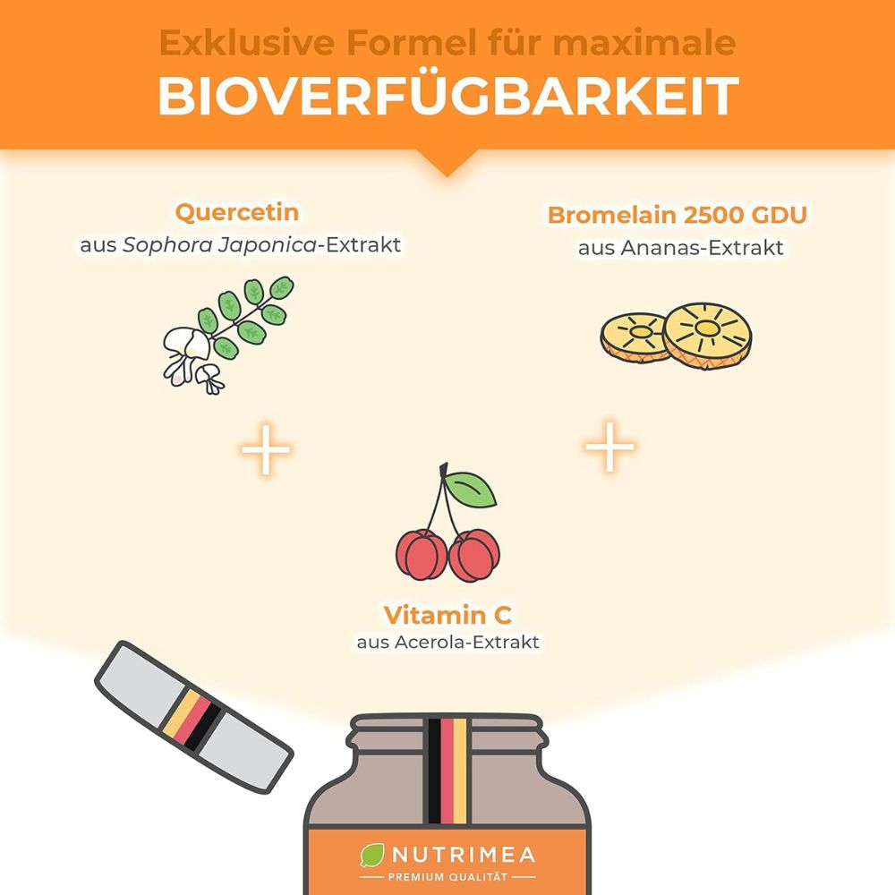 Nutrimea Quercetin Bromelain Komplex · 90 Kapseln – Bild 4