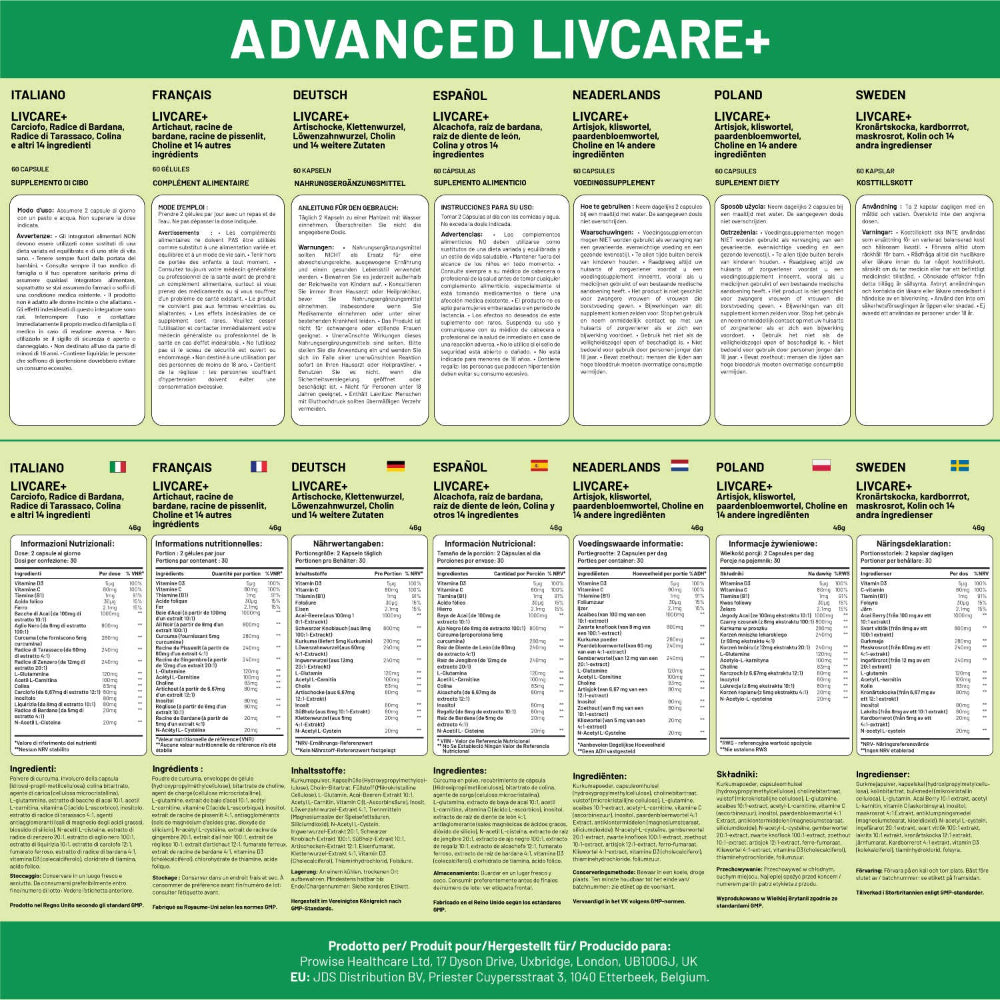 Prowise Healthcare Advanced Livcare+ Leberreinigung & Detox · 60 Kapseln – Bild 5
