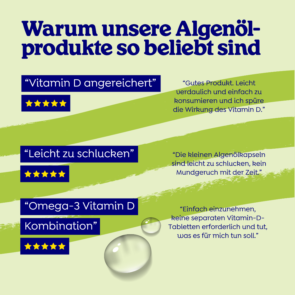Arctic Blue | Omega 3 Algenöl DHA - Vegan - 60 Weichkapseln